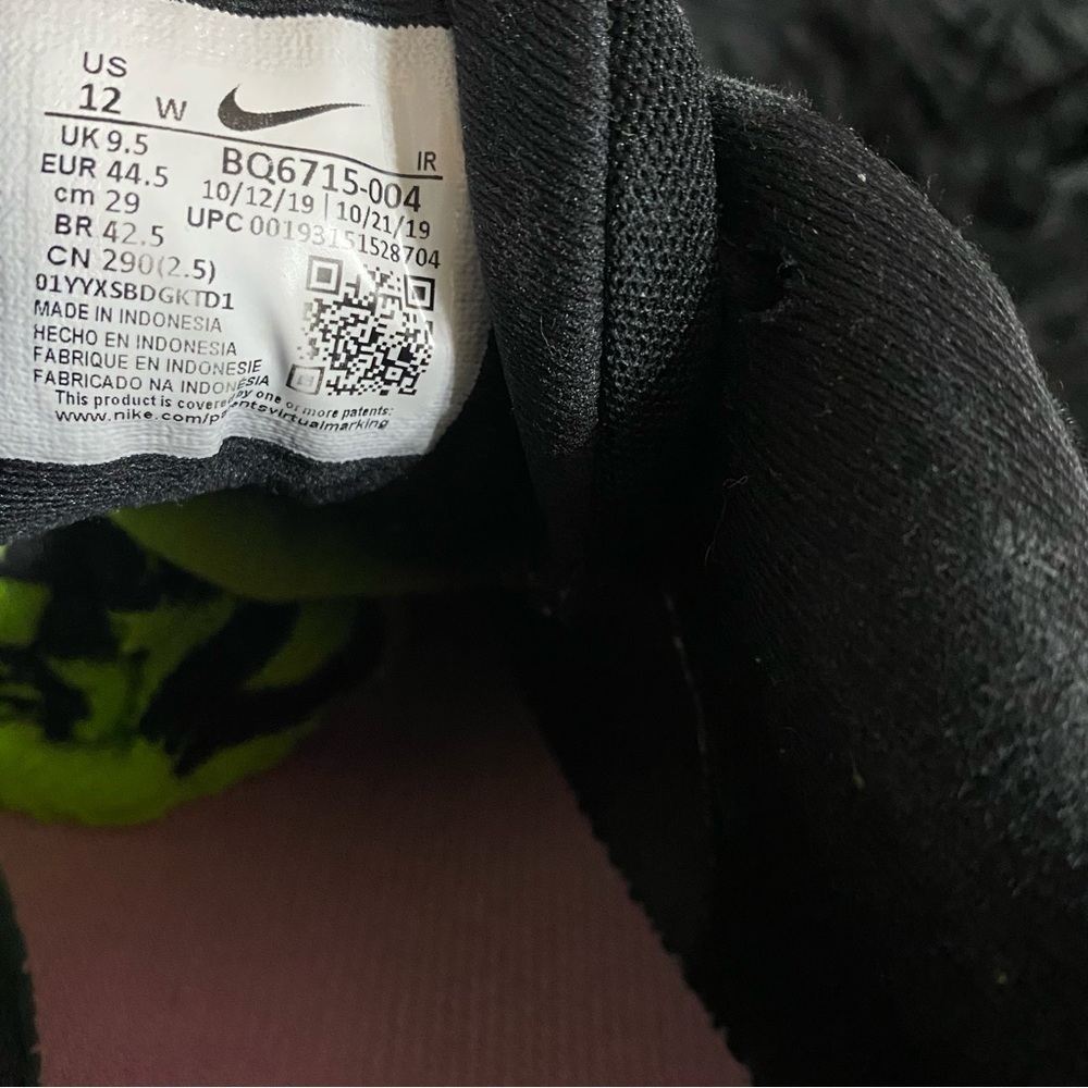 Nike Revolution 5 Running Shoes Women’s size 12 W Pink Black and Gray - Picture 9 of 14